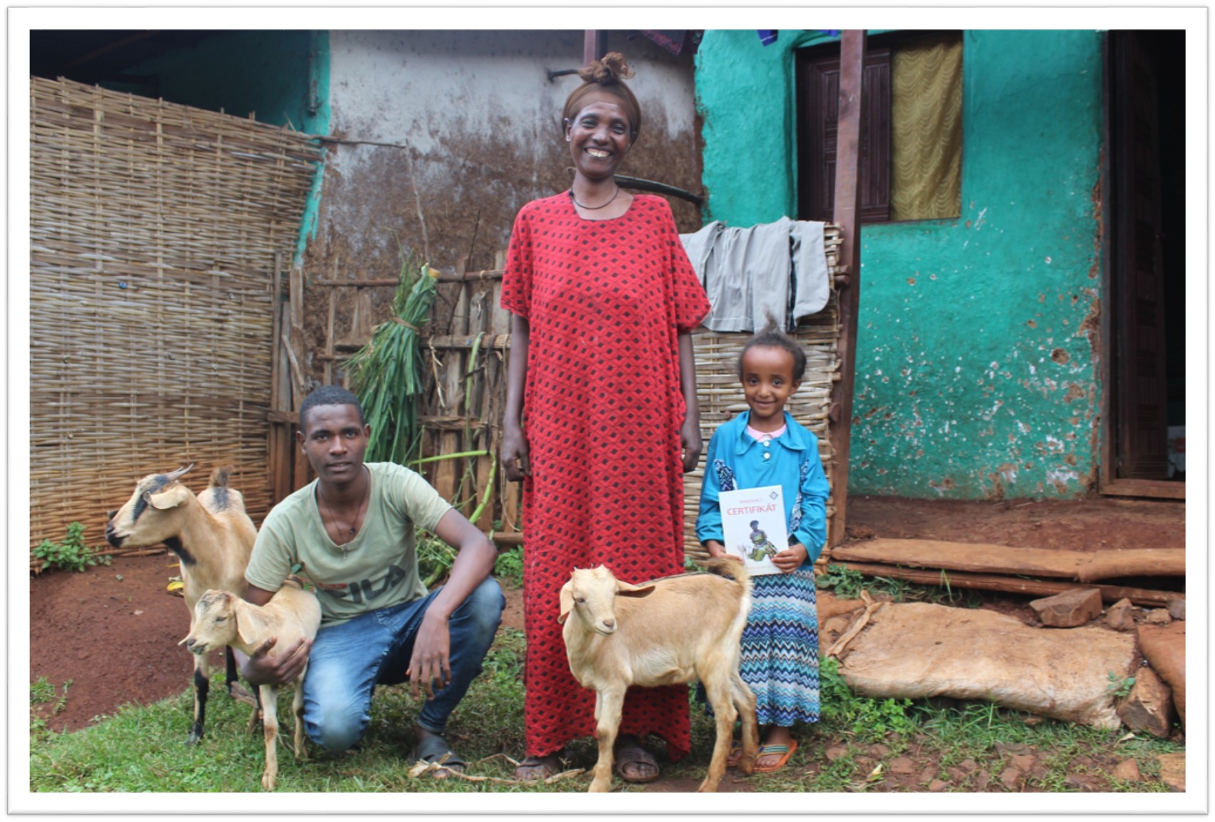 Koza rozveselila rodinu v Etiopii | Skutečný dárek